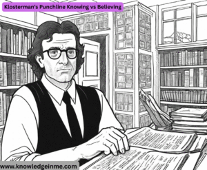 Klosterman’s Punchline Knowing vs Believing