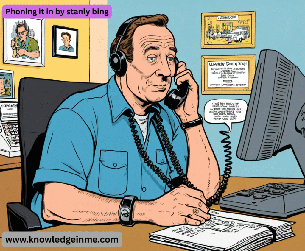 Phoning it in by stanly bing