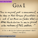 The Goal is Not the Point