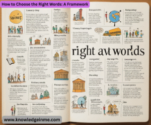 How to Choose the Right Words: A Framework